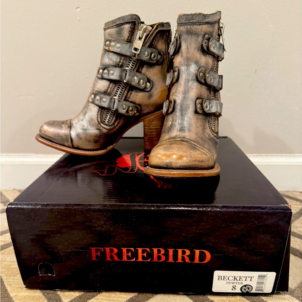 Freebird Beckett Pewter Size 8